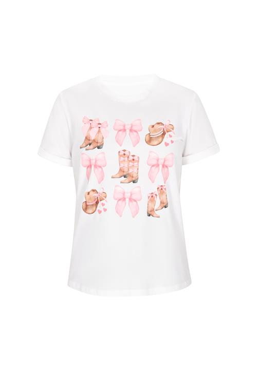 NALLY Shirts 'Fashion Look'  lysebrun / antracit / lys pink / hvid