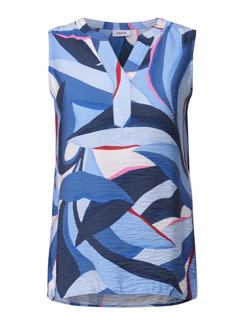 CECIL Bluse  marin / royalblå / himmelblå / hvid