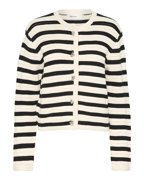 KAREN BY SIMONSEN Cardigan  creme / sort
