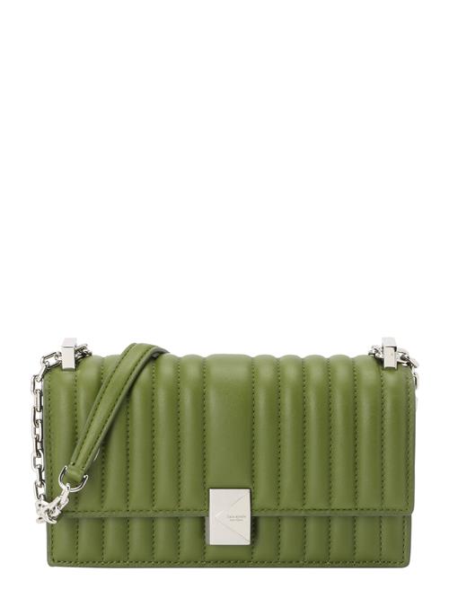 Kate Spade Skuldertaske 'Deco Quilted Mini Flap Chain Crossbody'  oliven