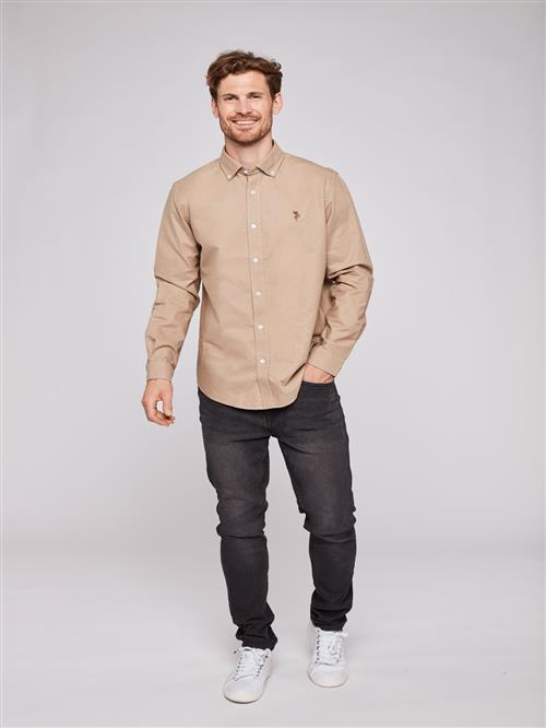 U.S. POLO ASSN. Skjorte 'Armin'  beige