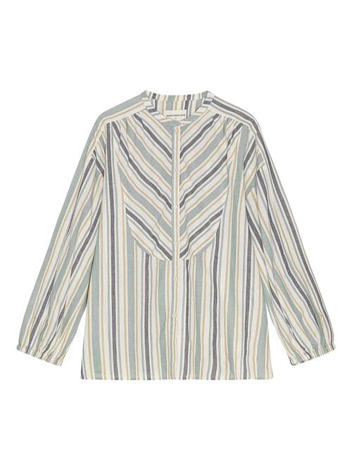 moshi moshi mind Bluse 'Laurie'  navy / lysegrøn / uldhvid