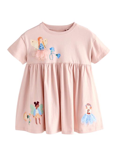 Next Kjole  blå / brun / pastelgul / lyserød