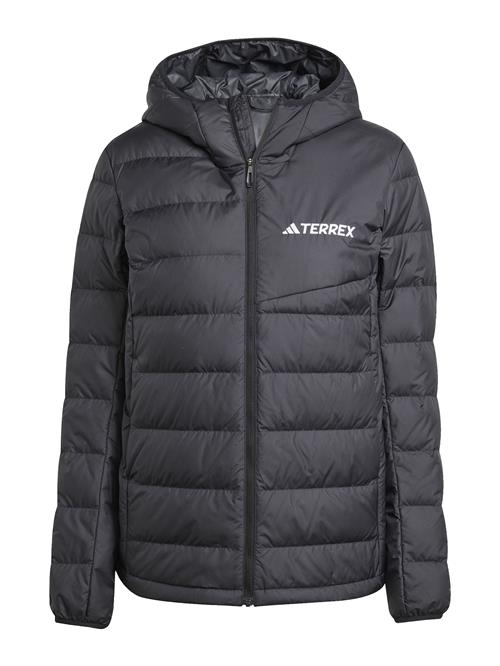 ADIDAS TERREX Udendørsjakke 'Multi Light Down CLIMAWARM Hooded'  sort