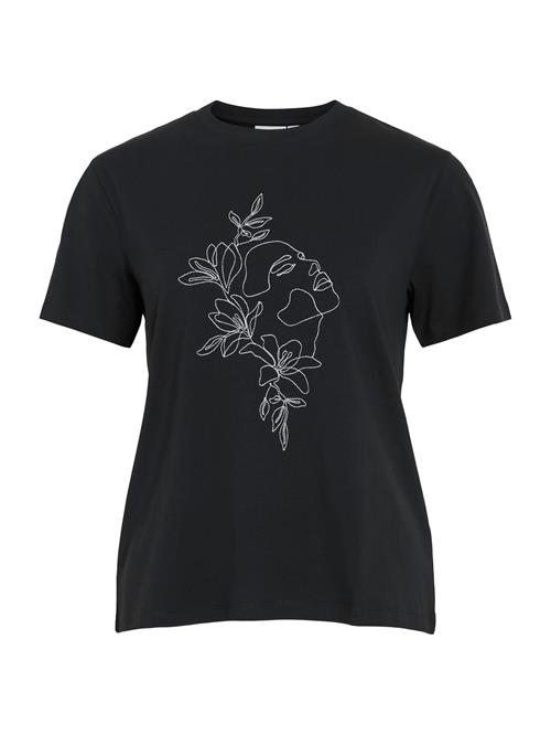 VILA Shirts 'VINora'  sort / hvid