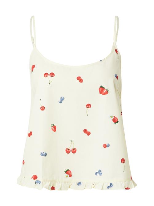 Hunkemöller Soveskorte  pastelgul / grøn / bær / rød