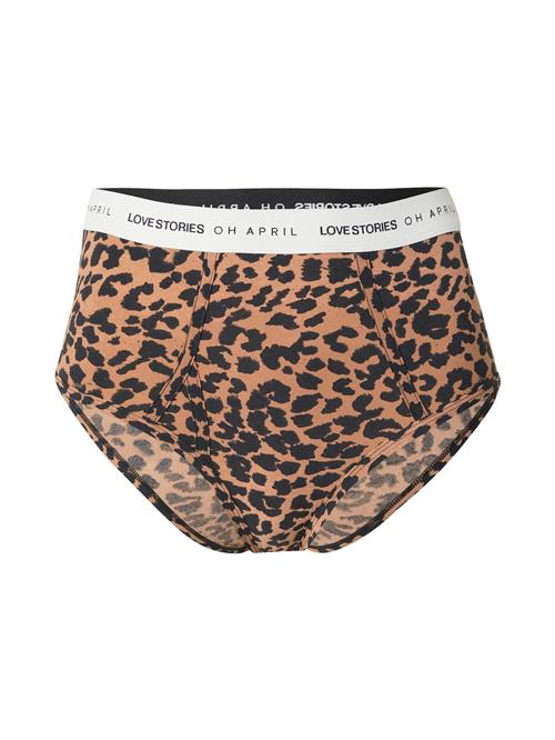 OH APRIL Slip 'OH APRIL x LOVE Stories - Moonflower'  brun / sort / hvid