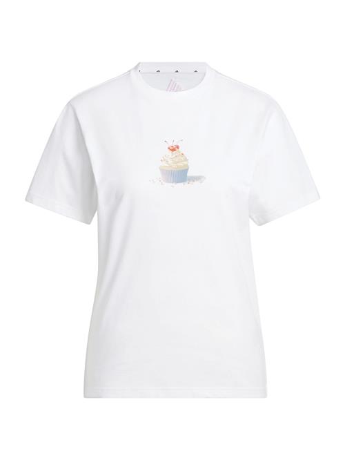 ADIDAS SPORTSWEAR Funktionsbluse  beige / blå / pink / hvid