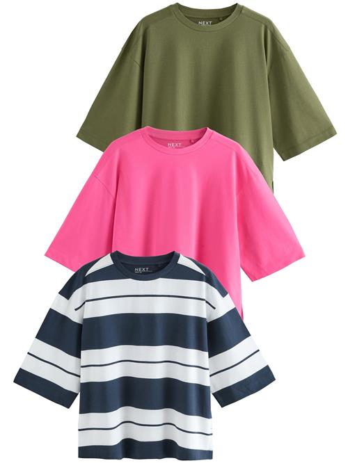 Next Shirts  navy / oliven / pink / hvid