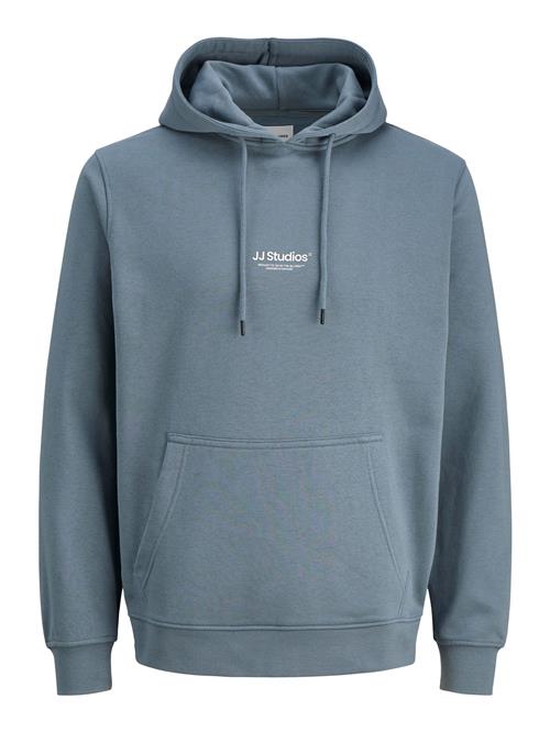 JACK & JONES Sweatshirt 'JJESOHO'  røgblå / hvid