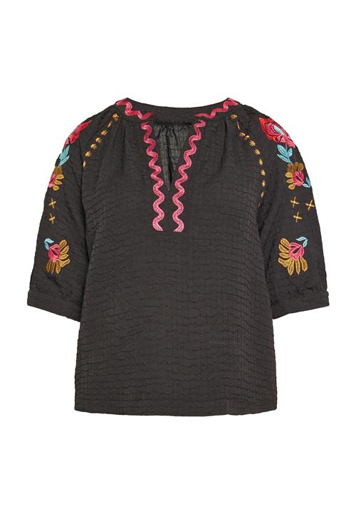 usha FESTIVAL Bluse  gul / pink / sort