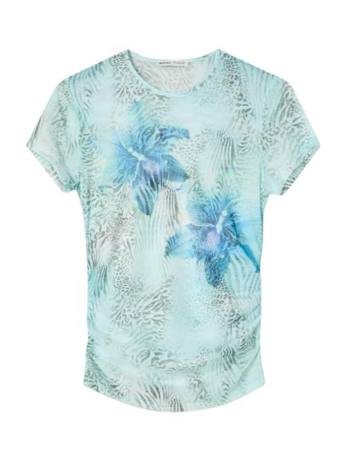 Bershka Shirts  safir / lyseblå / lysegul