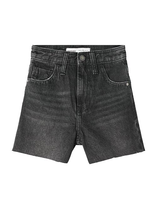 Bershka Jeans  black denim / sølv