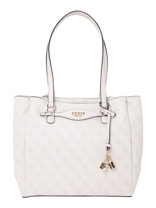 GUESS Skuldertaske 'KATYA MULTI COMP TOTE'  ecru / hvid