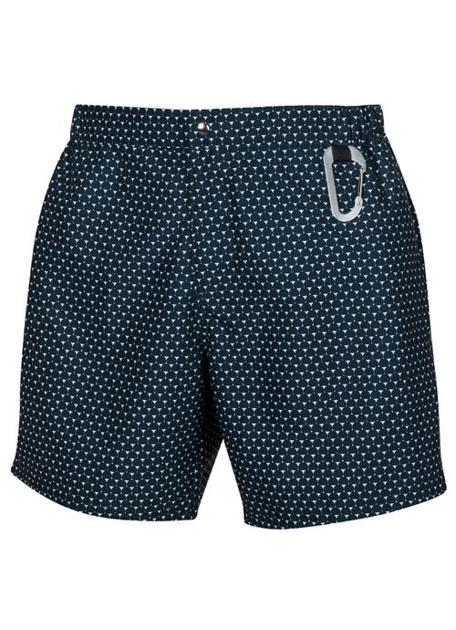 wavebreaker Badeshorts  mørkegrøn / hvid