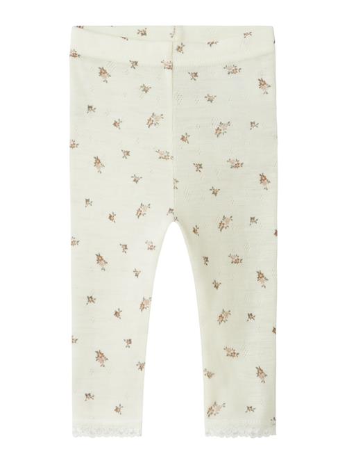 NAME IT Leggings 'NBFWang'  brun / lyserød / hvid