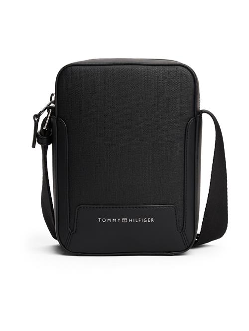 TOMMY HILFIGER Skuldertaske  sort / hvid