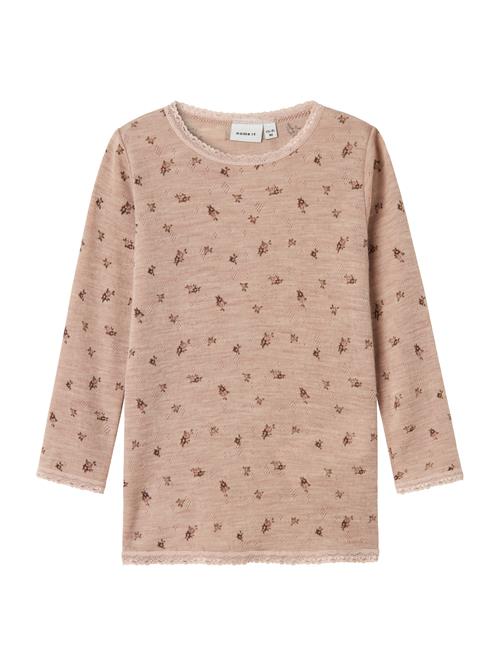 NAME IT Bluser & t-shirts 'NMFWang'  taupe / oliven / aubergine