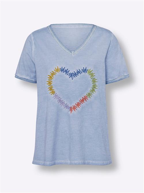 heine Shirts  blå / lyseblå / grøn / lilla