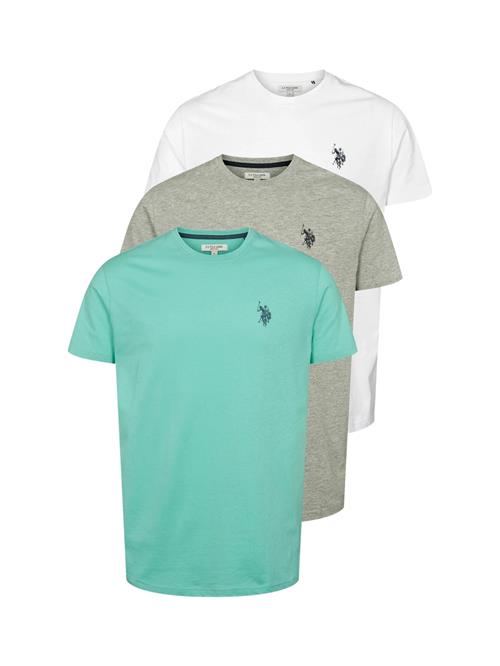 U.S. POLO ASSN. Bluser & t-shirts 'Betil'  navy / turkis / grå-meleret / hvid