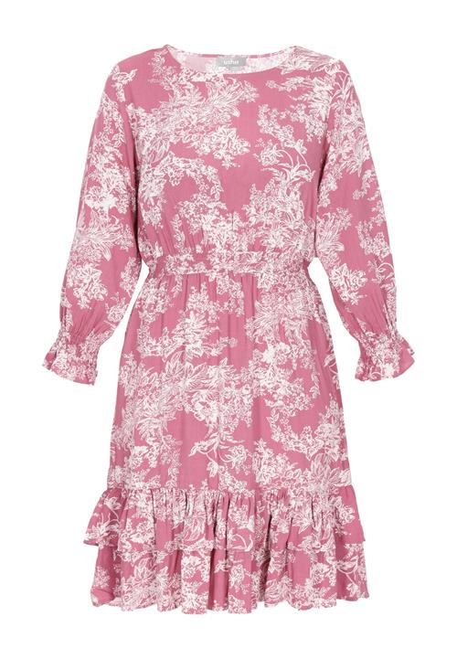 FELIPA Kjole 'Fashion Look'  mørk pink / hvid