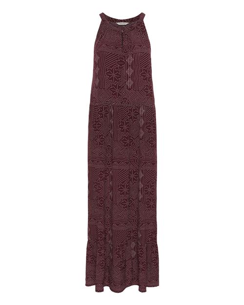 Part Two Kjole 'Theona'  beige / mørkerød