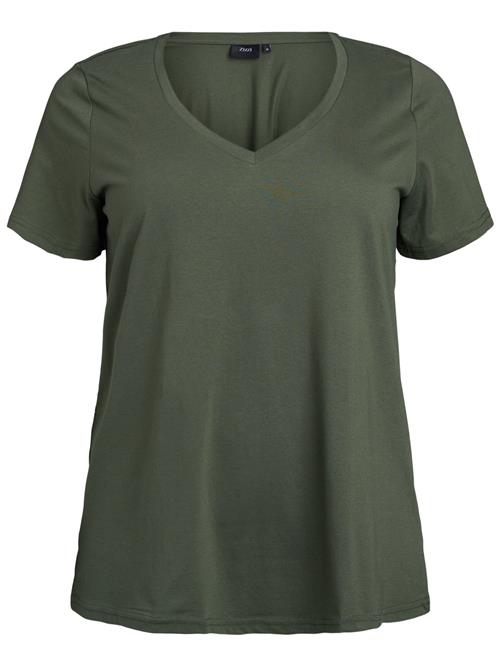 Zizzi Shirts 'Mkatja'  oliven