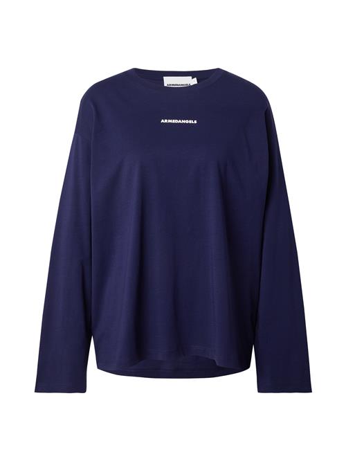 ARMEDANGELS Shirts 'FIETAA DIFFERENCE'  marin / hvid