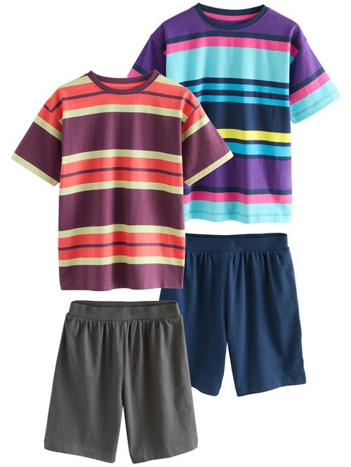 Next Nattøj  navy / lyseblå / lysegrøn / aubergine