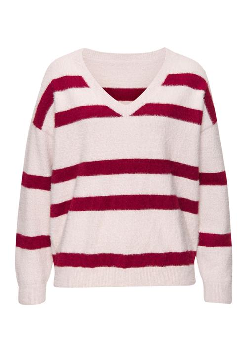 LASCANA Pullover  sand / bordeaux