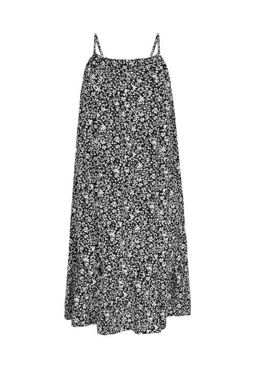 swirly Sommerkjole  sort / hvid