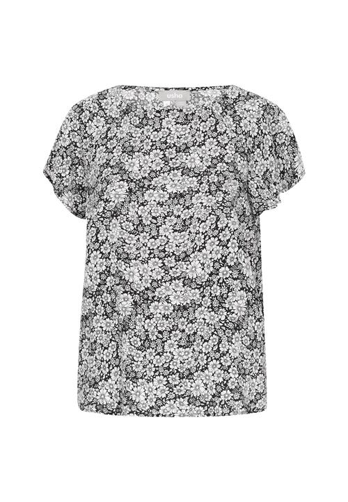 FELIPA Bluse 'Fashion Look'  sort / hvid