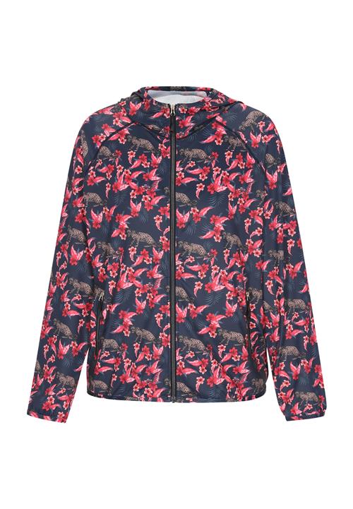 NAEMI Overgangsjakke  navy / safir / gammelrosa / rød