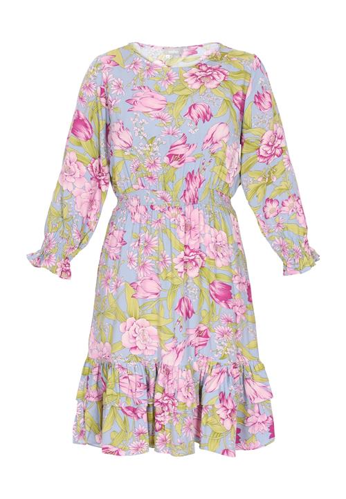 FELIPA Kjole 'Fashion Look'  lyseblå / grøn / lilla / orkidee