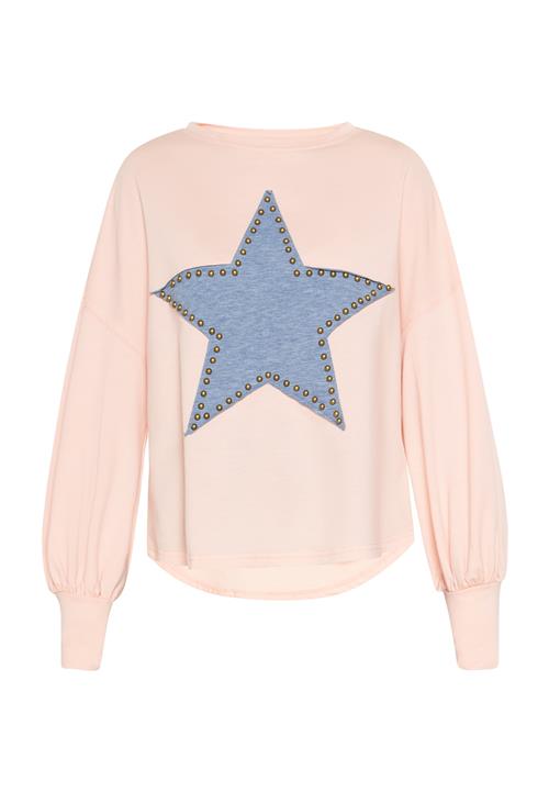 Gaya Sweatshirt 'Festival'  blue denim / guld / lyserød