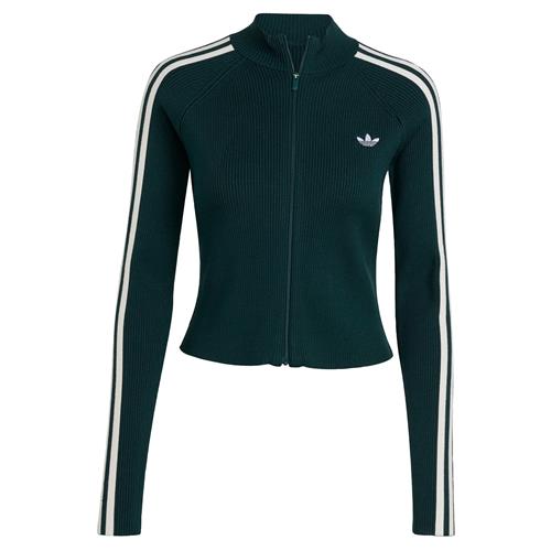 ADIDAS ORIGINALS Cardigan 'Adicolor'  mørkegrøn / hvid