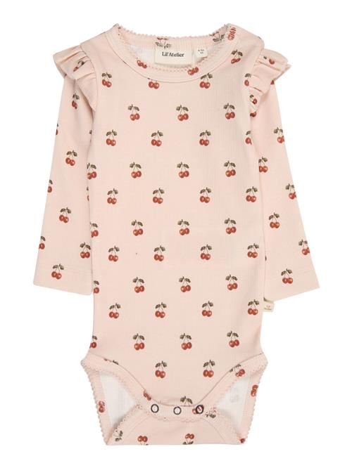 NAME IT Sparkedragt/Body 'NBFLAVO EVE'  oliven / lyserød / kirsebærsrød