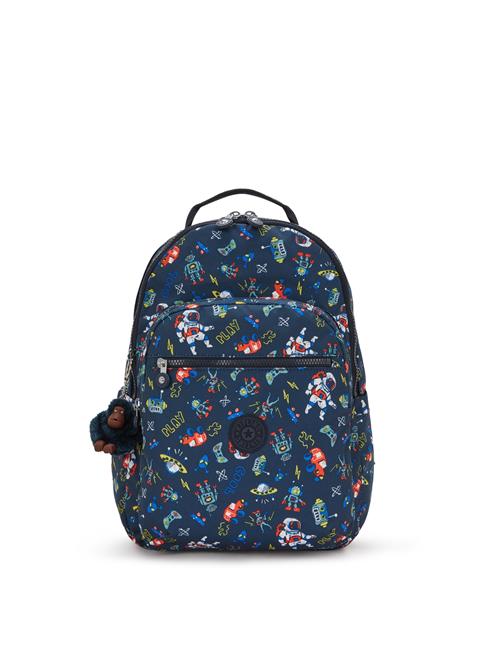 KIPLING Rygsæk 'Seoul Lap'  navy / royalblå / mørkegul / lysegrå