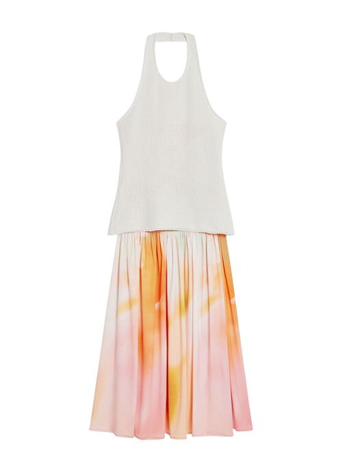 Desigual Kjole  grøn / orange / lyserød