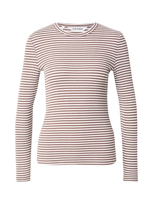Soft Rebels Shirts 'Fenja'  brun / hvid