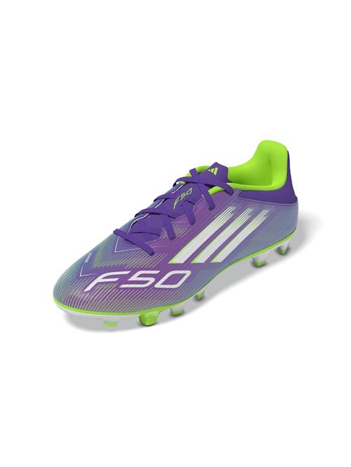 ADIDAS PERFORMANCE Fodboldstøvler 'F50 Club'  lysegrå / neongrøn / lilla