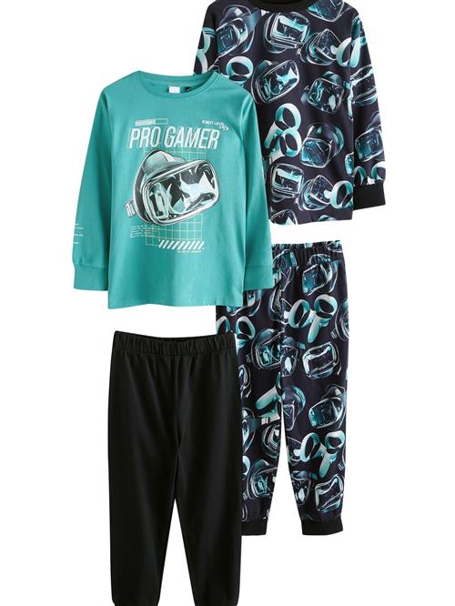 Next Nattøj  turkis / sort / hvid