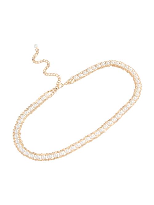 Next Bælte  guld / perlehvid