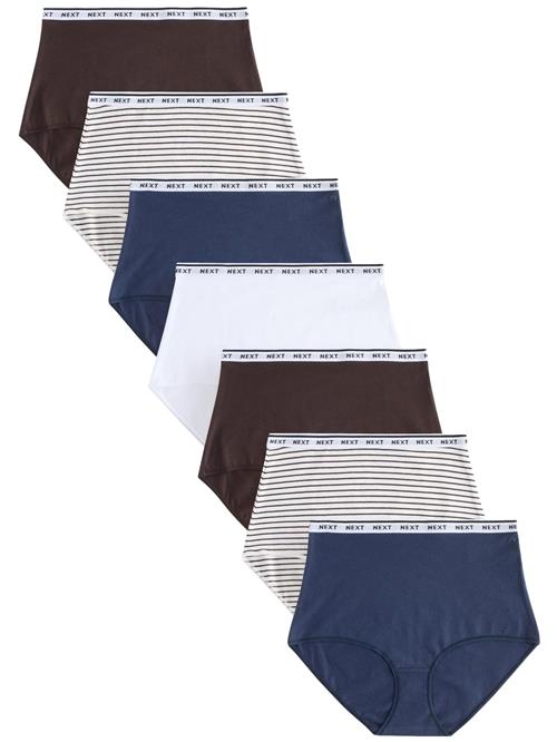 Next Slip  mørkeblå / brun / grå-meleret / hvid