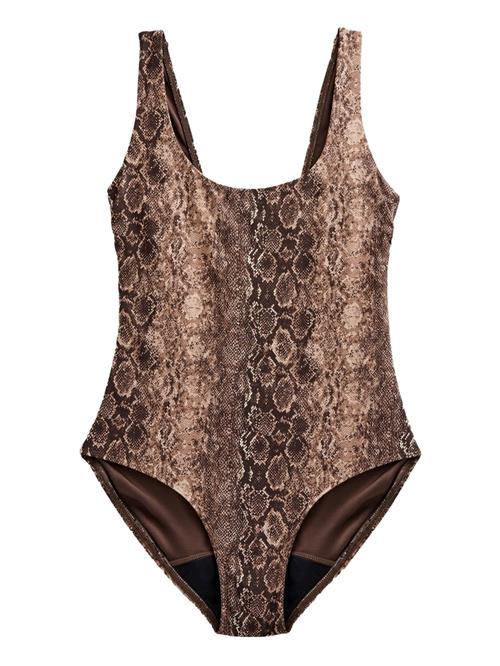 Next Badedragt  kit / brun / mørkebrun