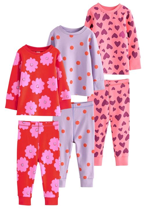 Next Nattøj  lavendel / brombær / lys pink / rød