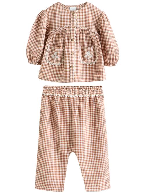 Next Sæt  cappuccino / hvid