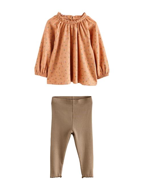 Next Sæt  azur / cappuccino / grøn / lyseorange