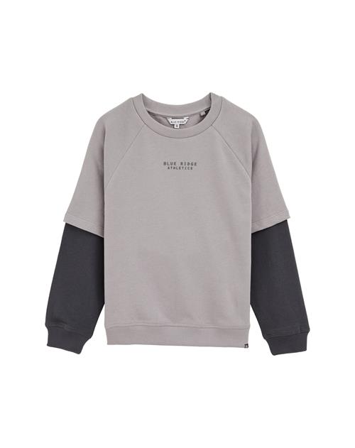 WE Fashion Sweatshirt  grå / sort