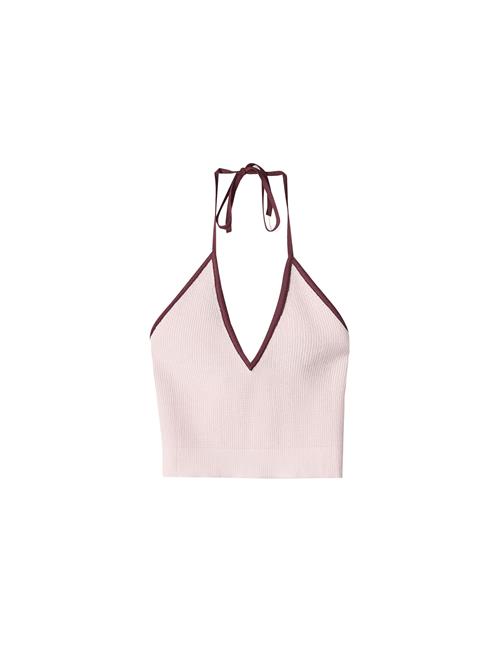 Bershka Sticktop  bær / lyserød